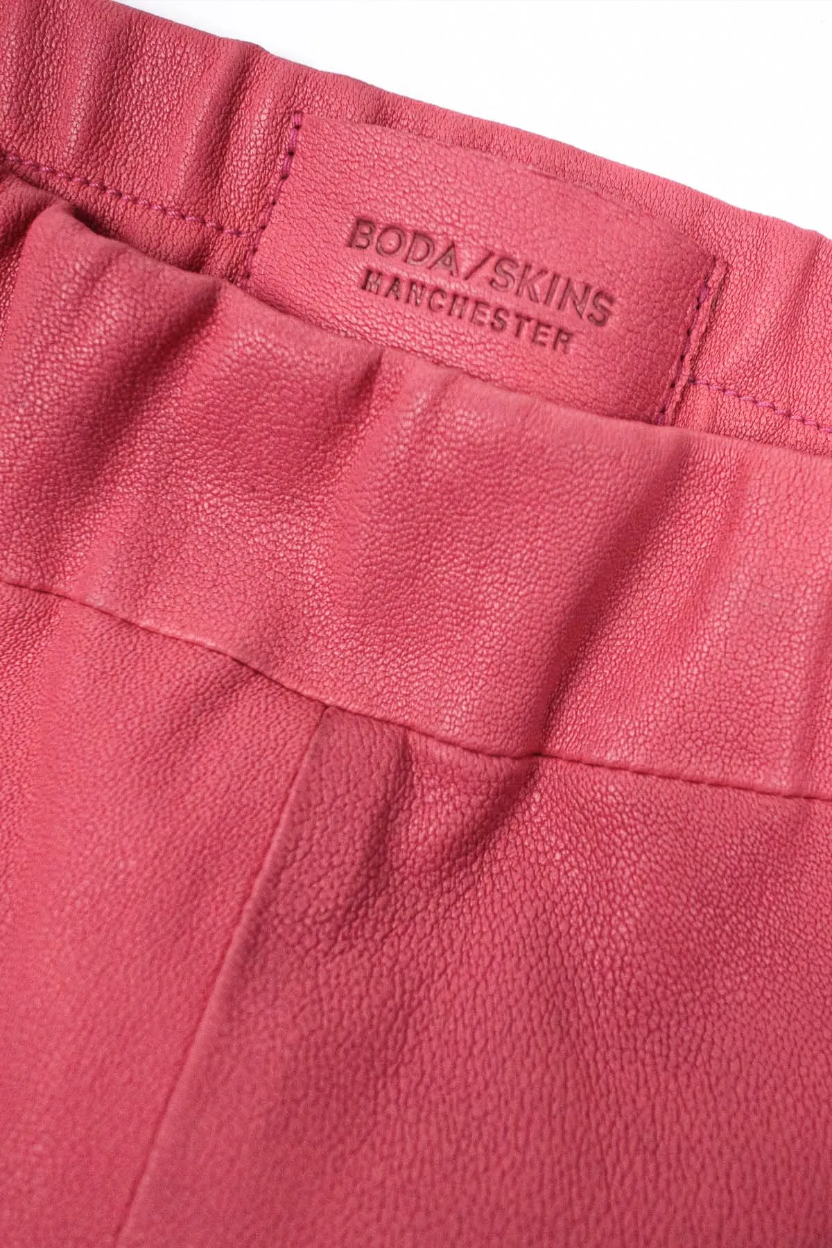 '88 KAY MICHAELS LEATHER LEGGINGS - ACID PINK