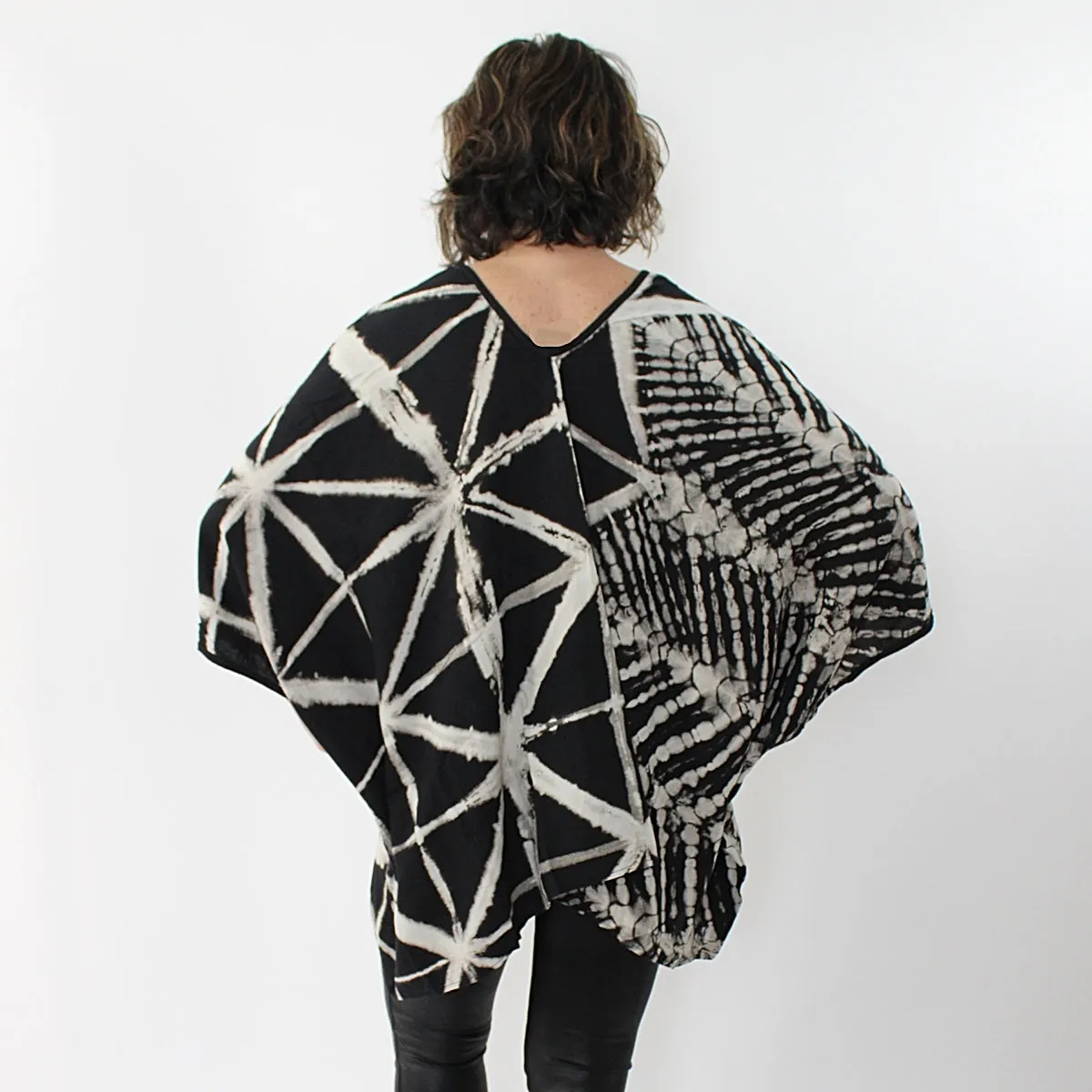 Abstract Double Design Blouse