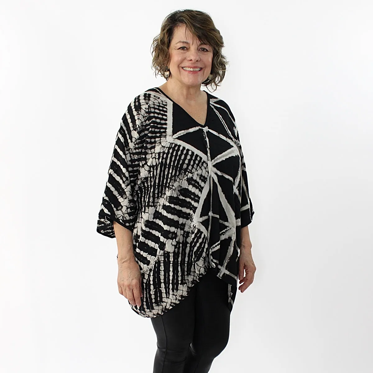Abstract Double Design Blouse