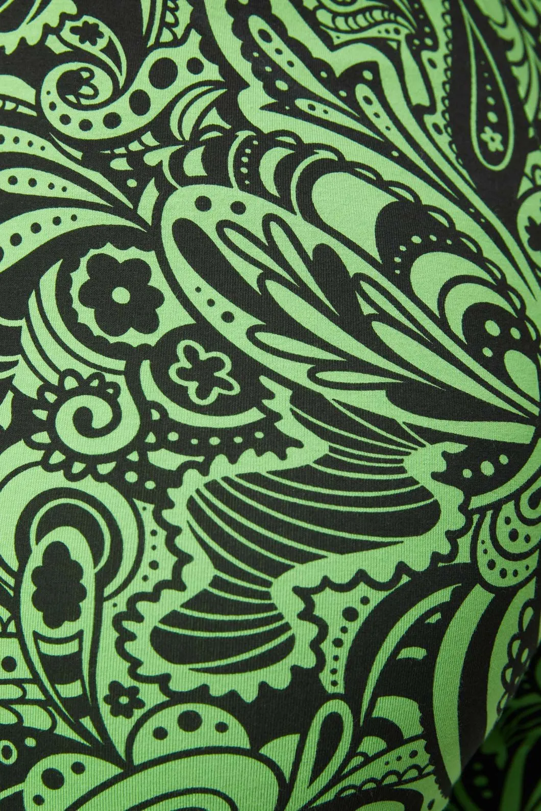Acid Paisley Jersey Flares