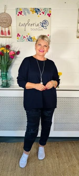 Amanda Super Soft Sweater - Navy