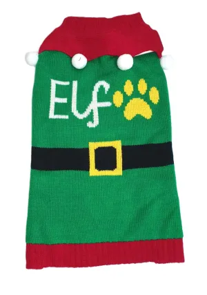 Animate Elf Christmas Jumper for Dogs