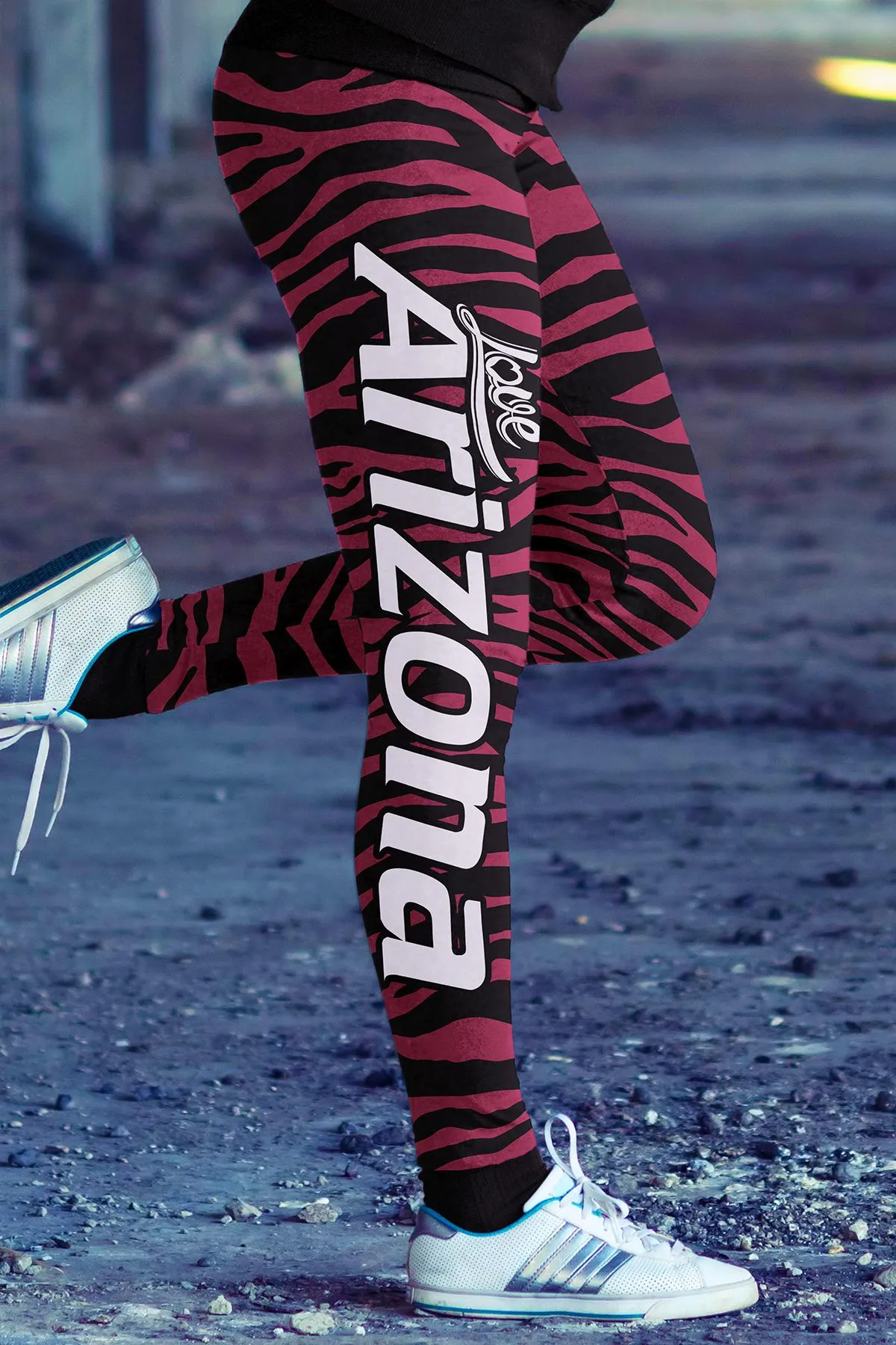 Arizona Football Striped Leggings