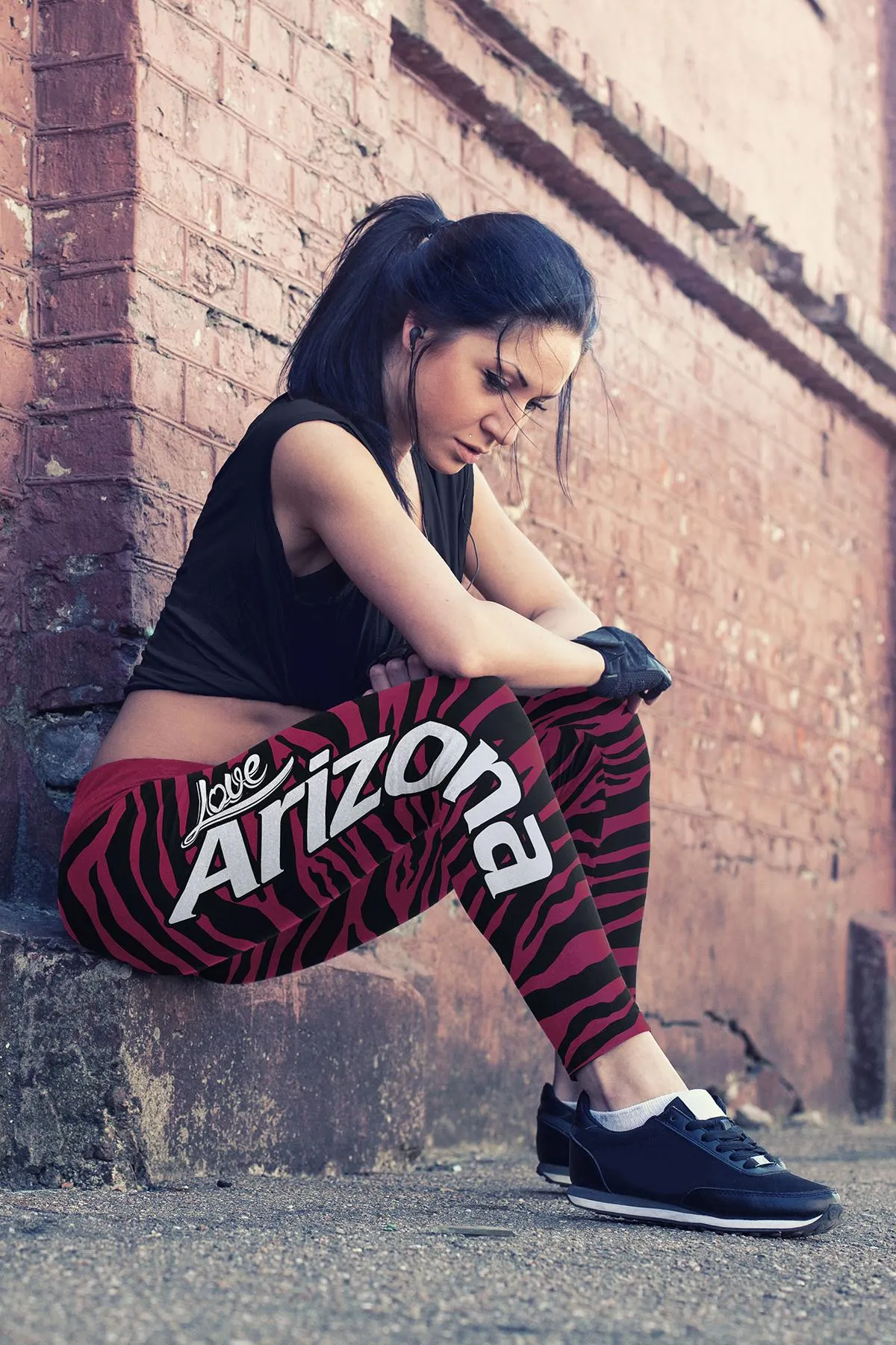 Arizona Football Striped Leggings