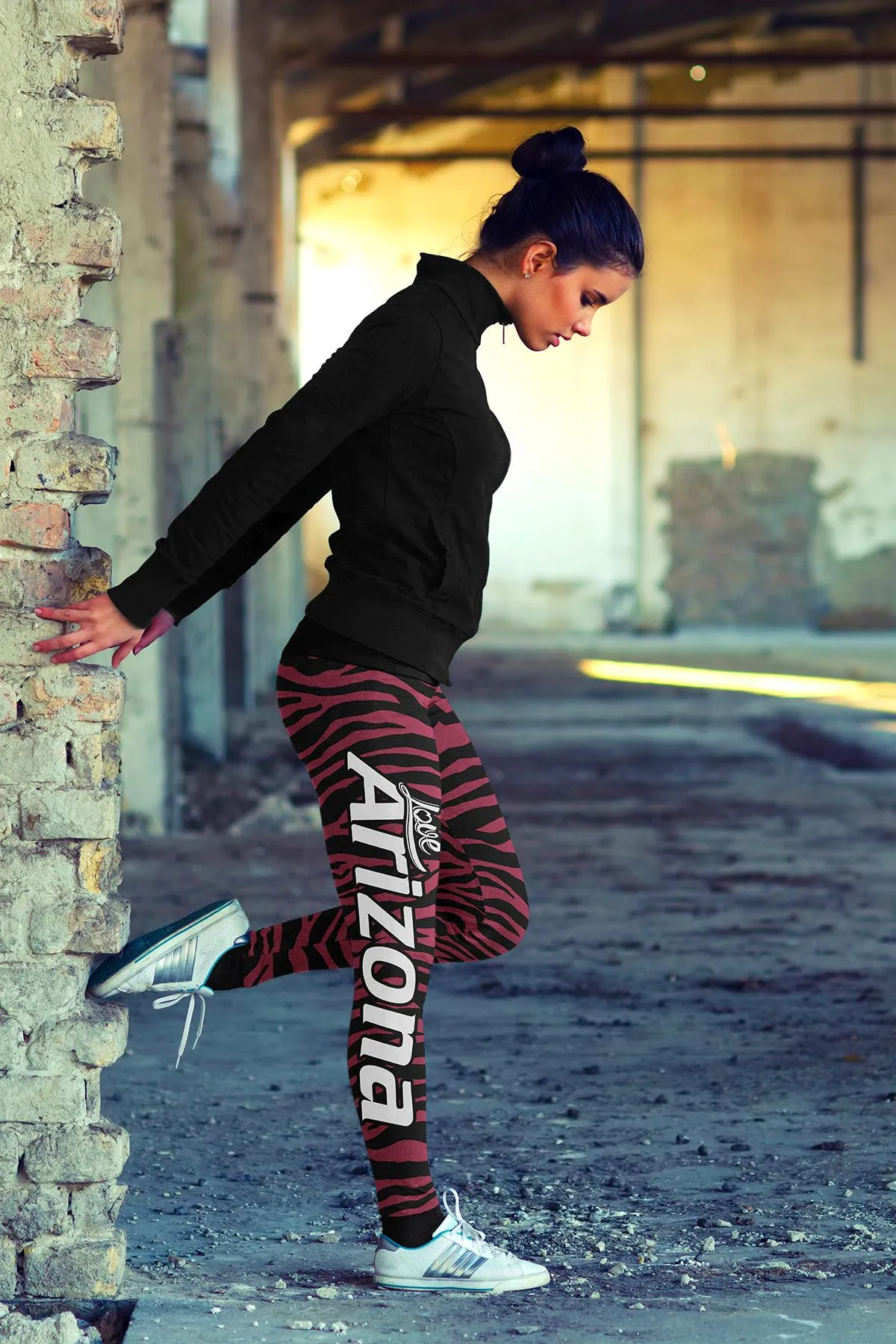 Arizona Football Striped Leggings