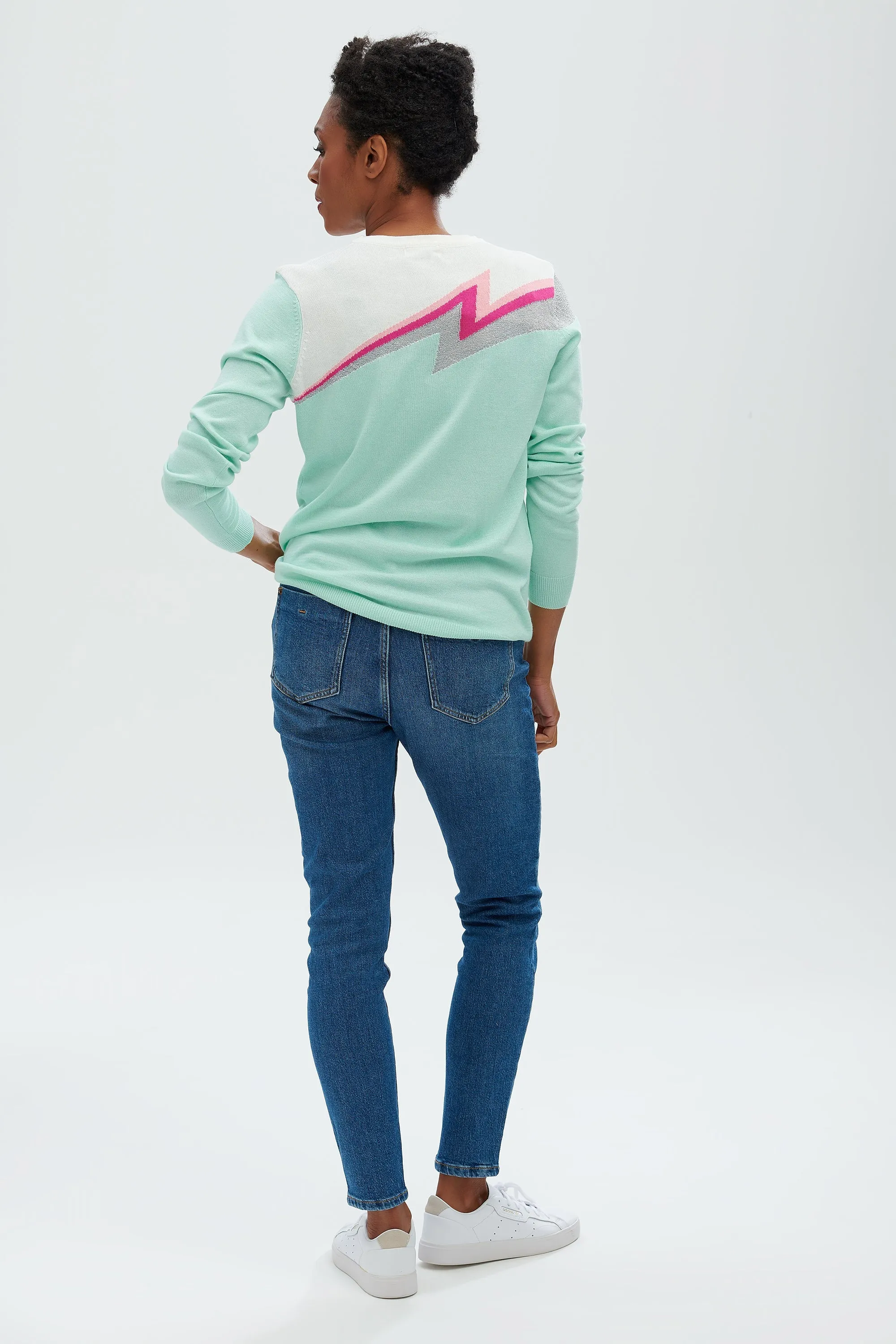 Astrid Jumper | Lightning Flash Split (Mint)