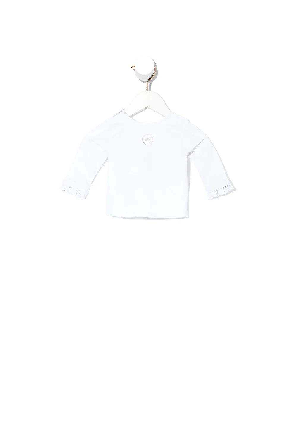BABIES LONG SLEEVE TOP WITH FRILL BEAUTIFUL BEINGS