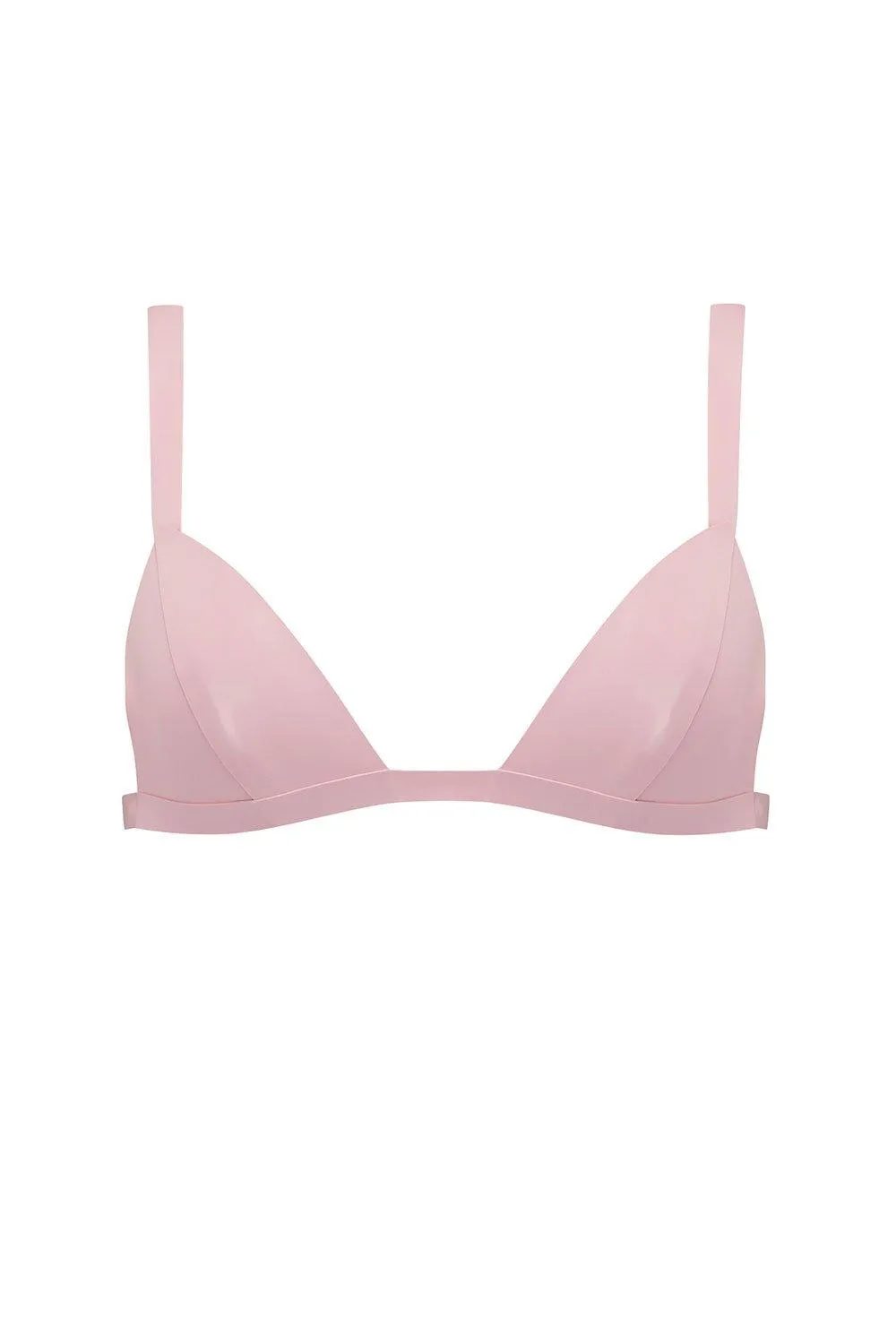 Baby Pink Latex Triangle Bra