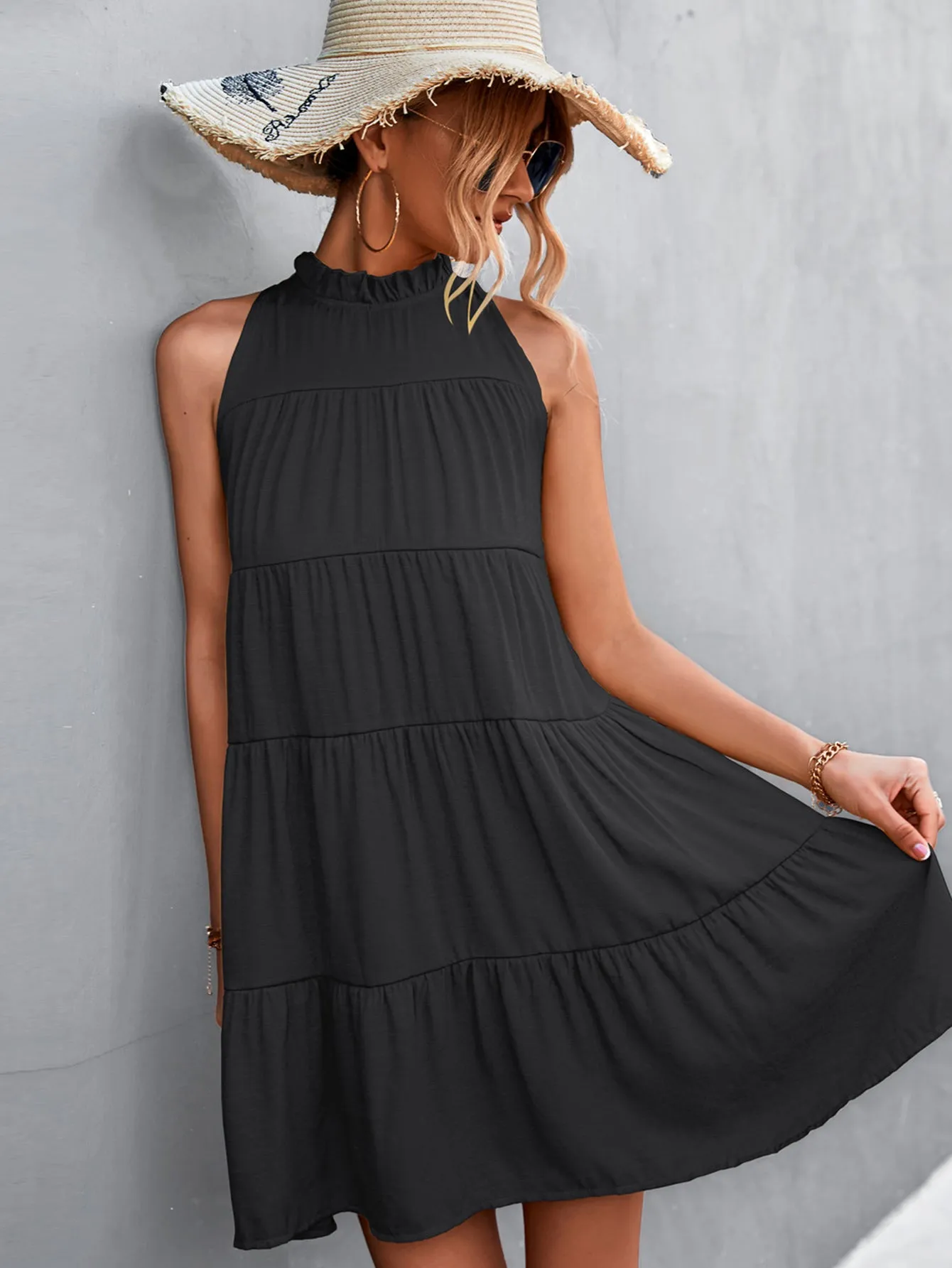 Babydoll Tiered Dress