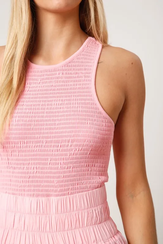 Back It Up Sporty Romper - Pink