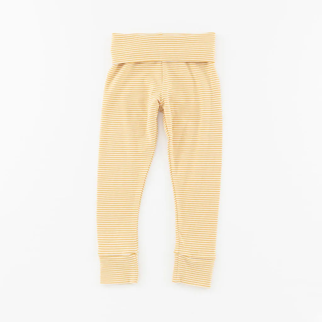 Bamboo Legging in Gold Stripe
