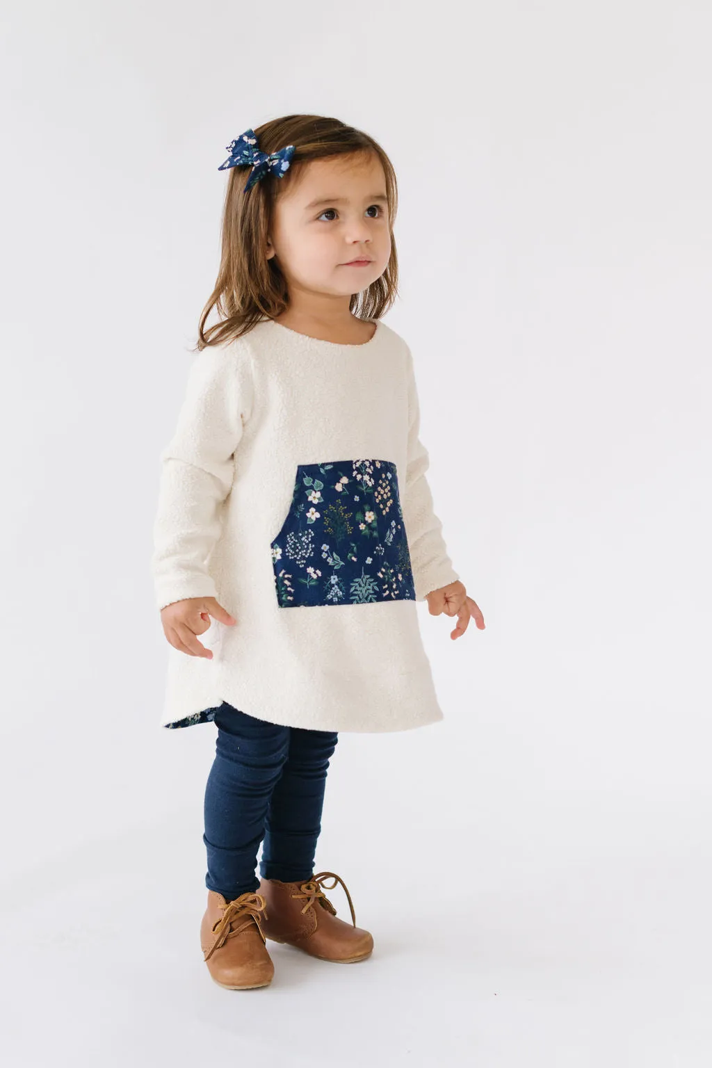 Bamboo Legging in Navy French Terry