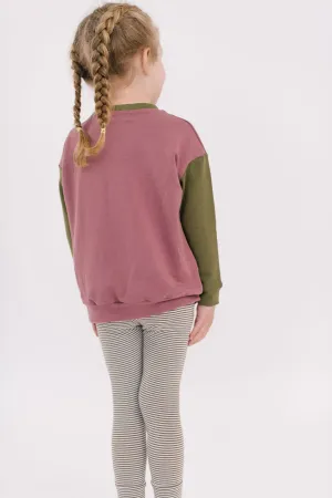 Bamboo Legging in Olive Stripe