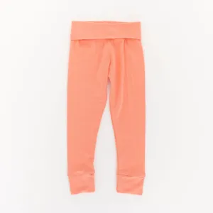Bamboo Legging in Vibrant Peach