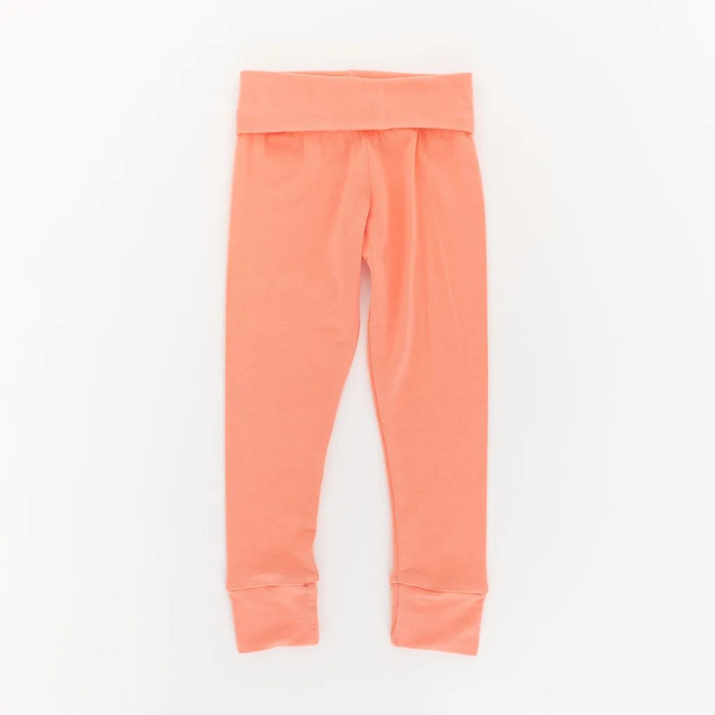 Bamboo Legging in Vibrant Peach