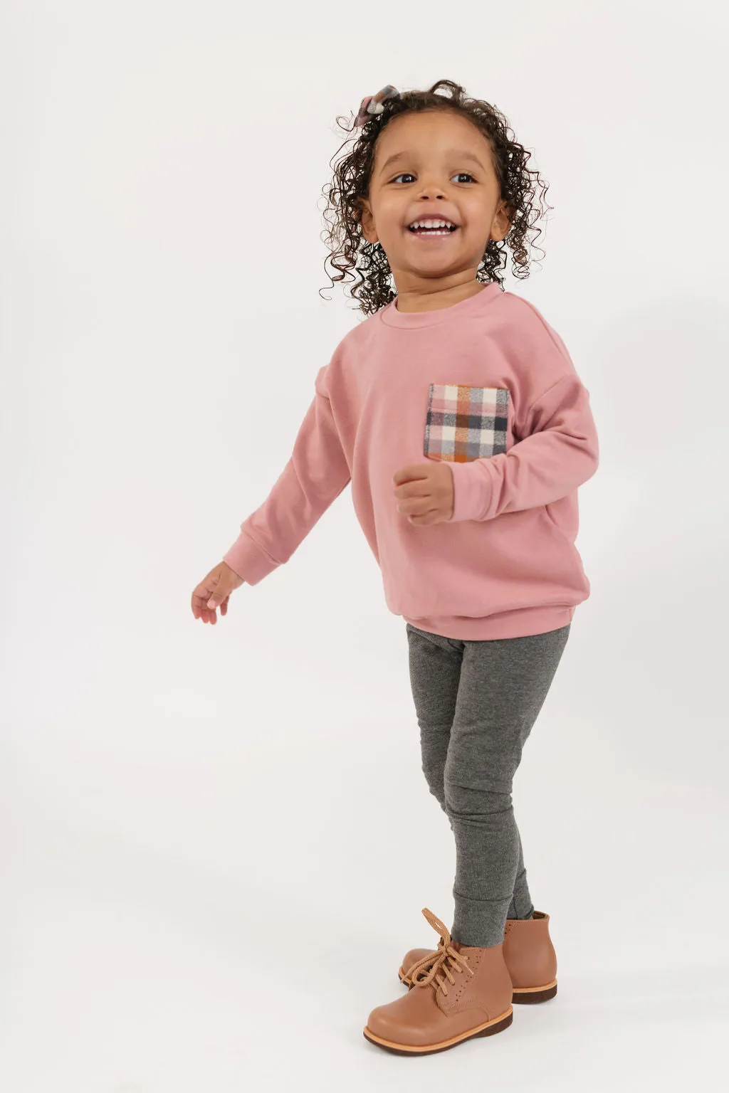 Bamboo Modern Sweatshirt in Rosewood
