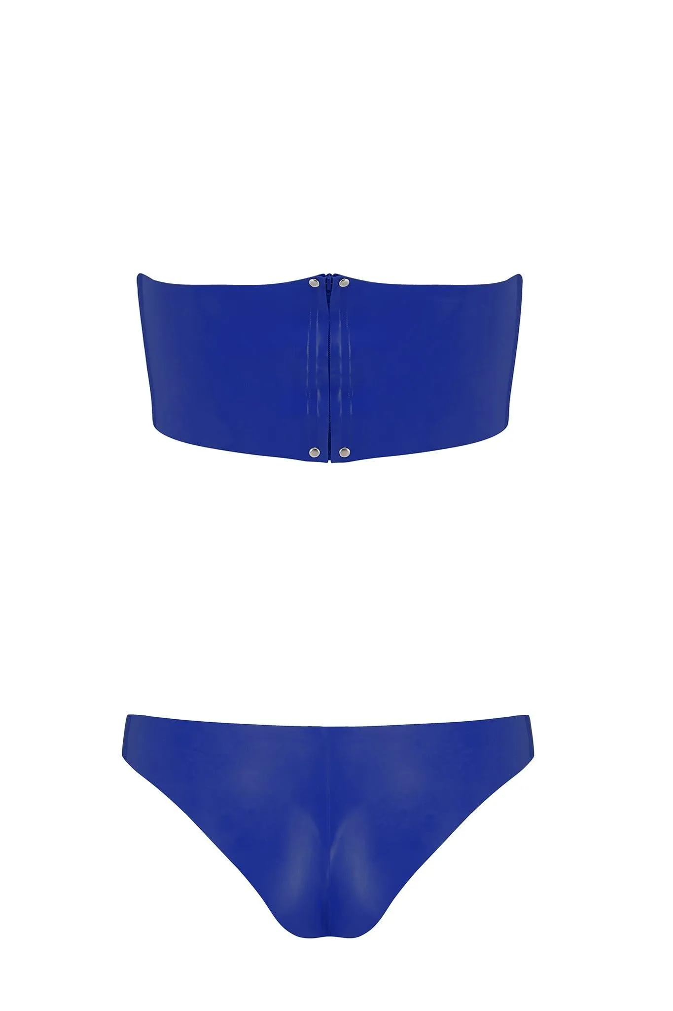Bandeau Cheeky Latex Lingerie Set