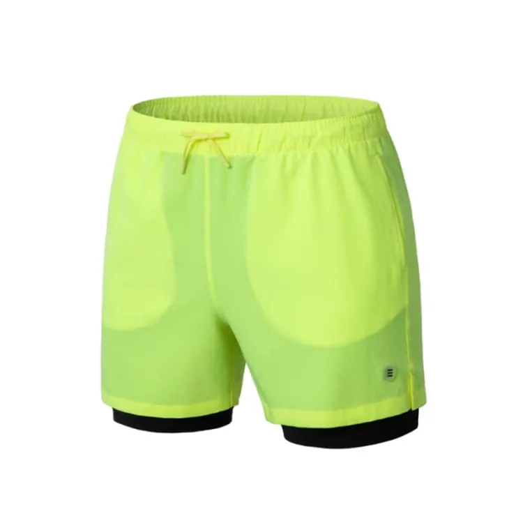 Barrel Men Essential Half Leggings Shorts-YELLOW