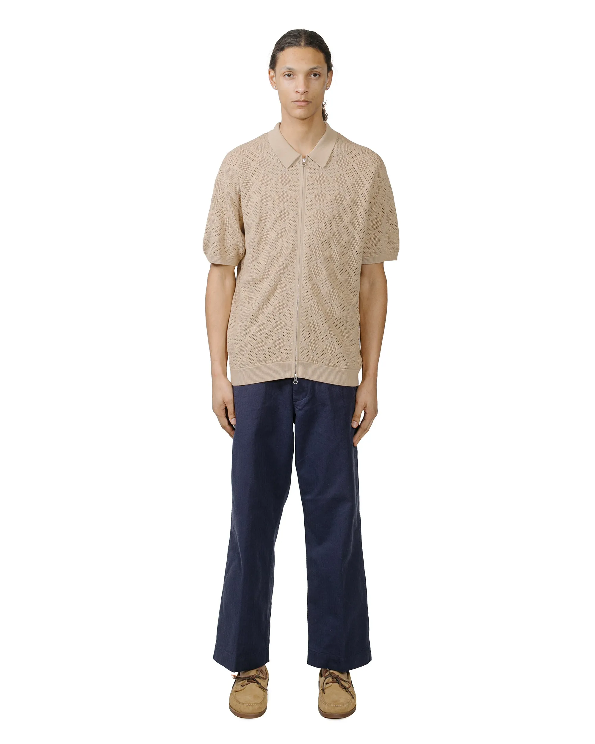 Beams Plus MIL Trousers Herringbone Navy