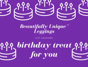 Beautifully Unique Leggings Birthday Gift Card