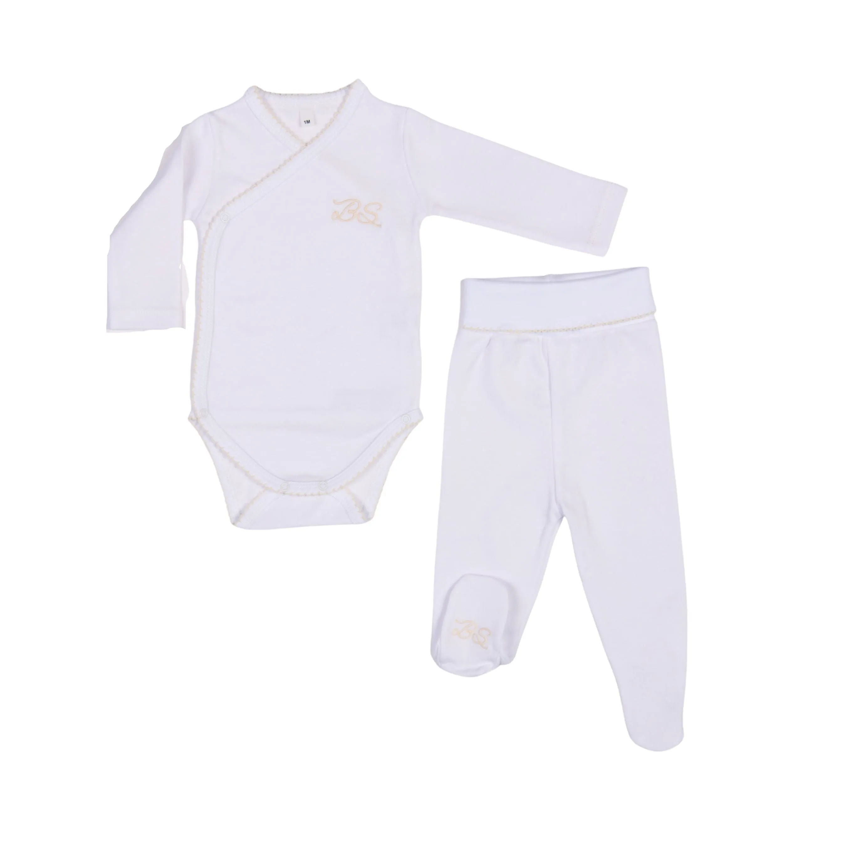 Bebe Sweeny Essentials | Baby Girls Ivory Cardigan & Leggings Gift Set (5)
