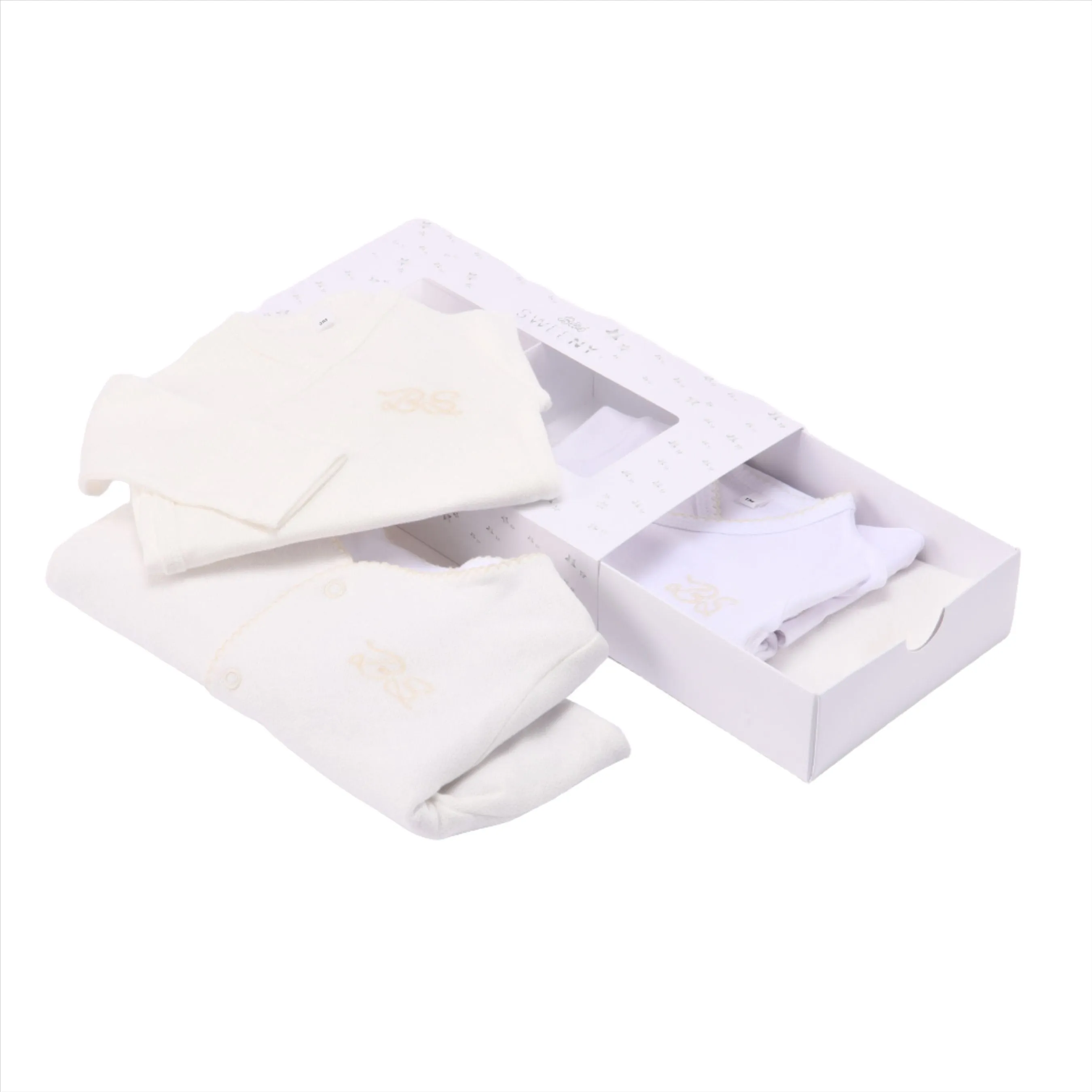 Bebe Sweeny Essentials | Baby Girls Ivory Cardigan & Leggings Gift Set (5)