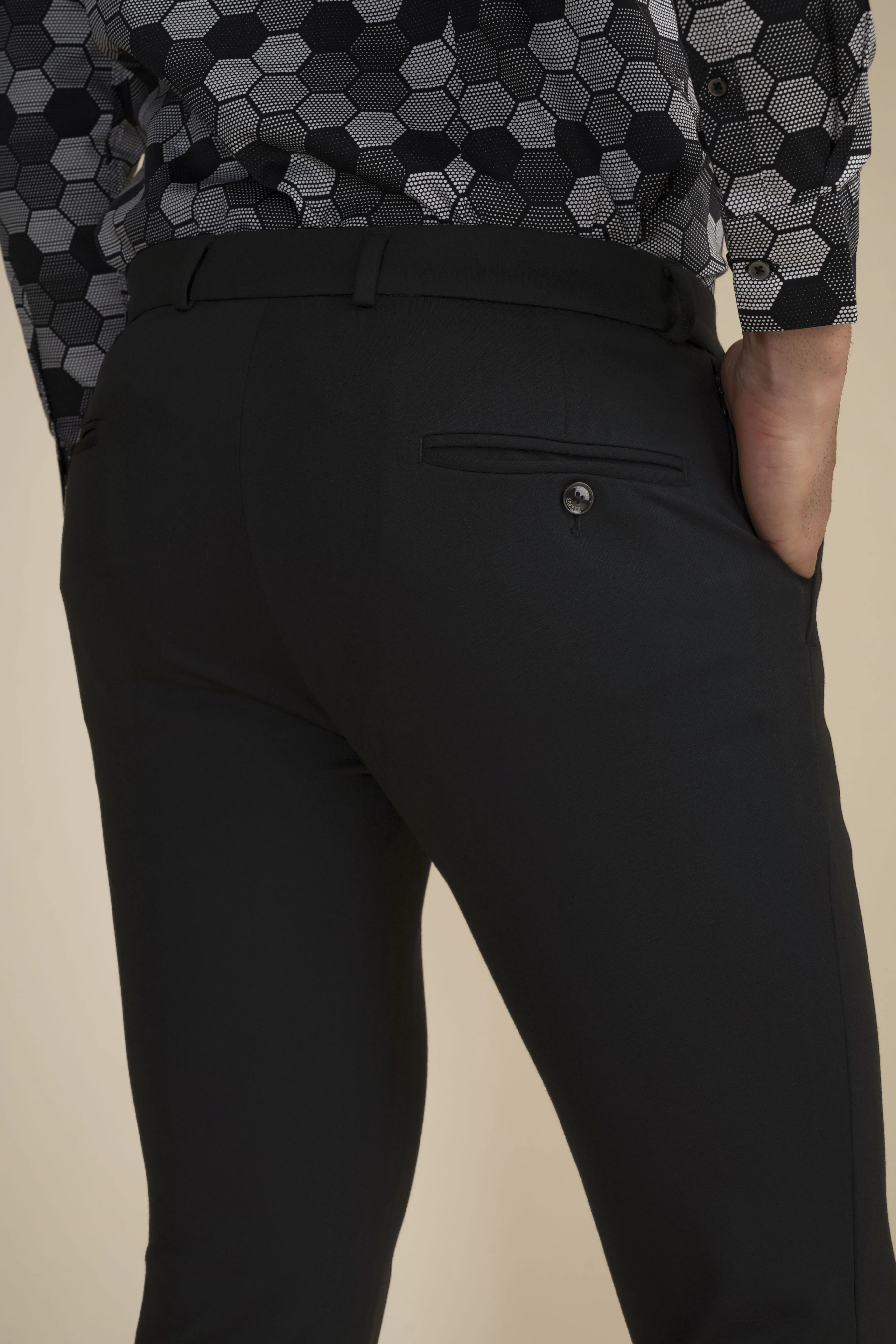 Black 4 Way Stretch Jet Setter Pants