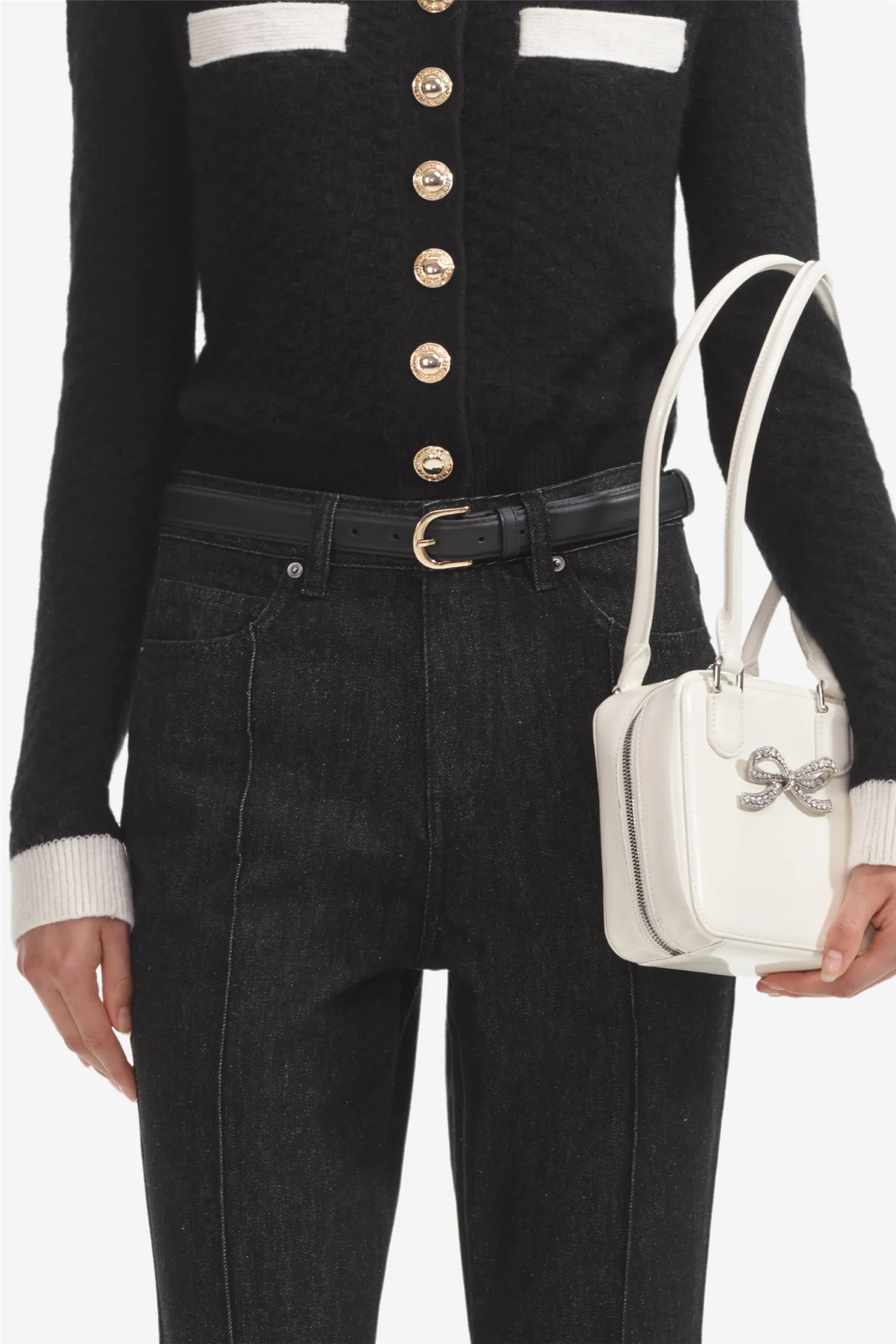 Black Denim Kickflare Jeans