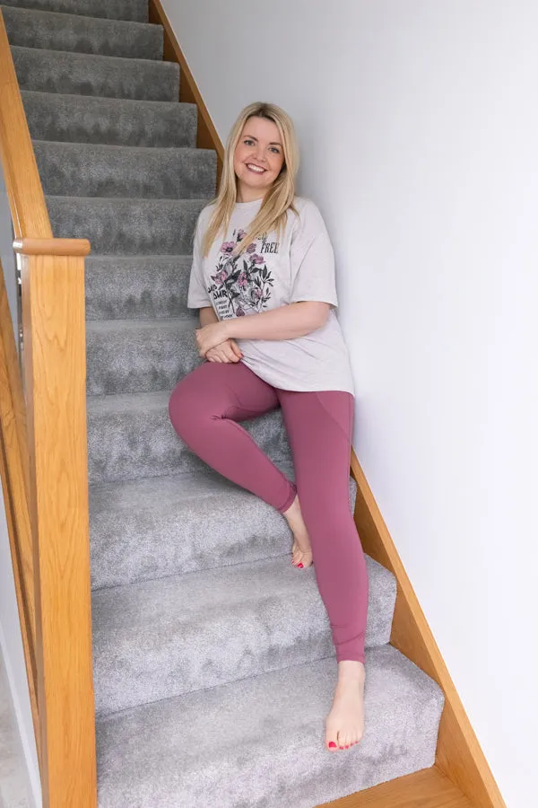 Body Sculpt Rose 2 Pocket Full Leggings