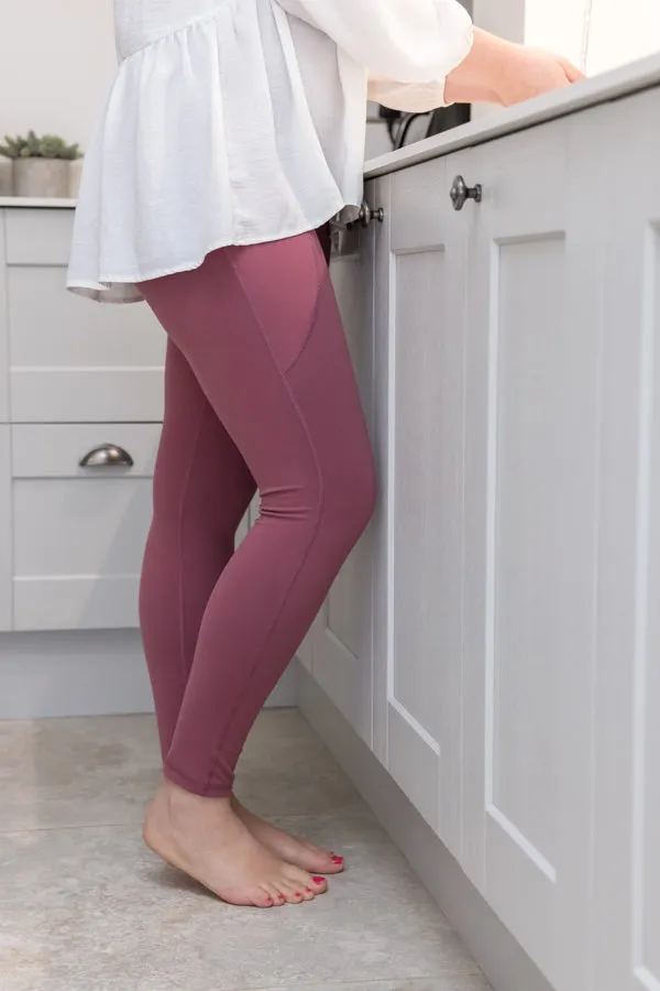 Body Sculpt Rose 2 Pocket Full Leggings