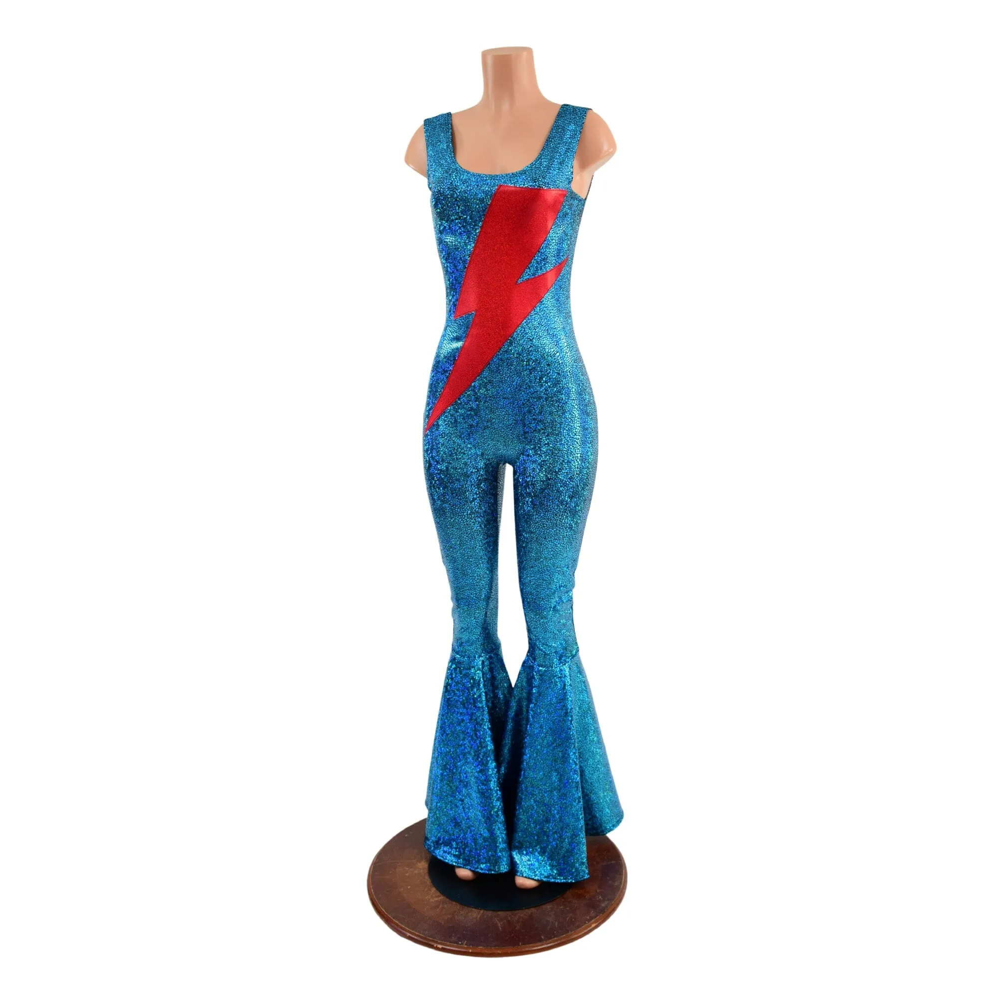 Bowie Inspired Turquoise Catsuit with Bolt