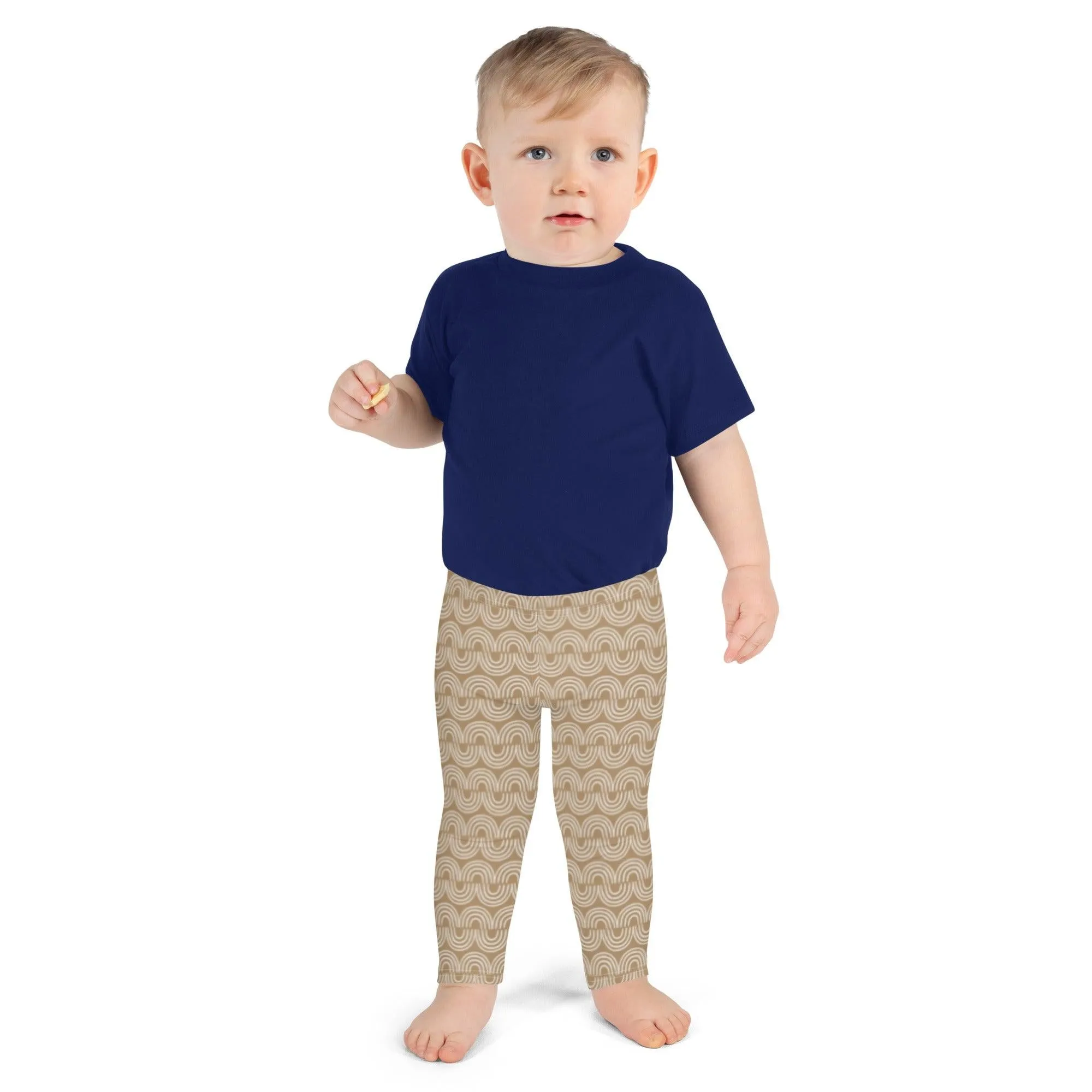 Brown Jungle Pattern Kid's Leggings