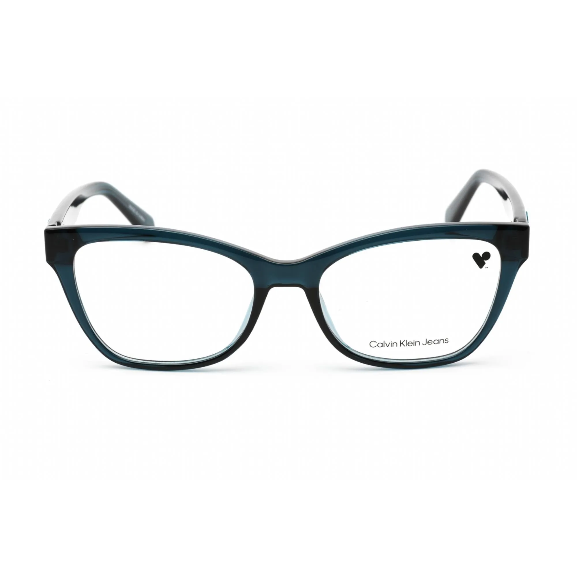 Calvin Klein Jeans Men's Eyeglasses - Petrol Plastic Cat Eye Frame | CKJ22617 432