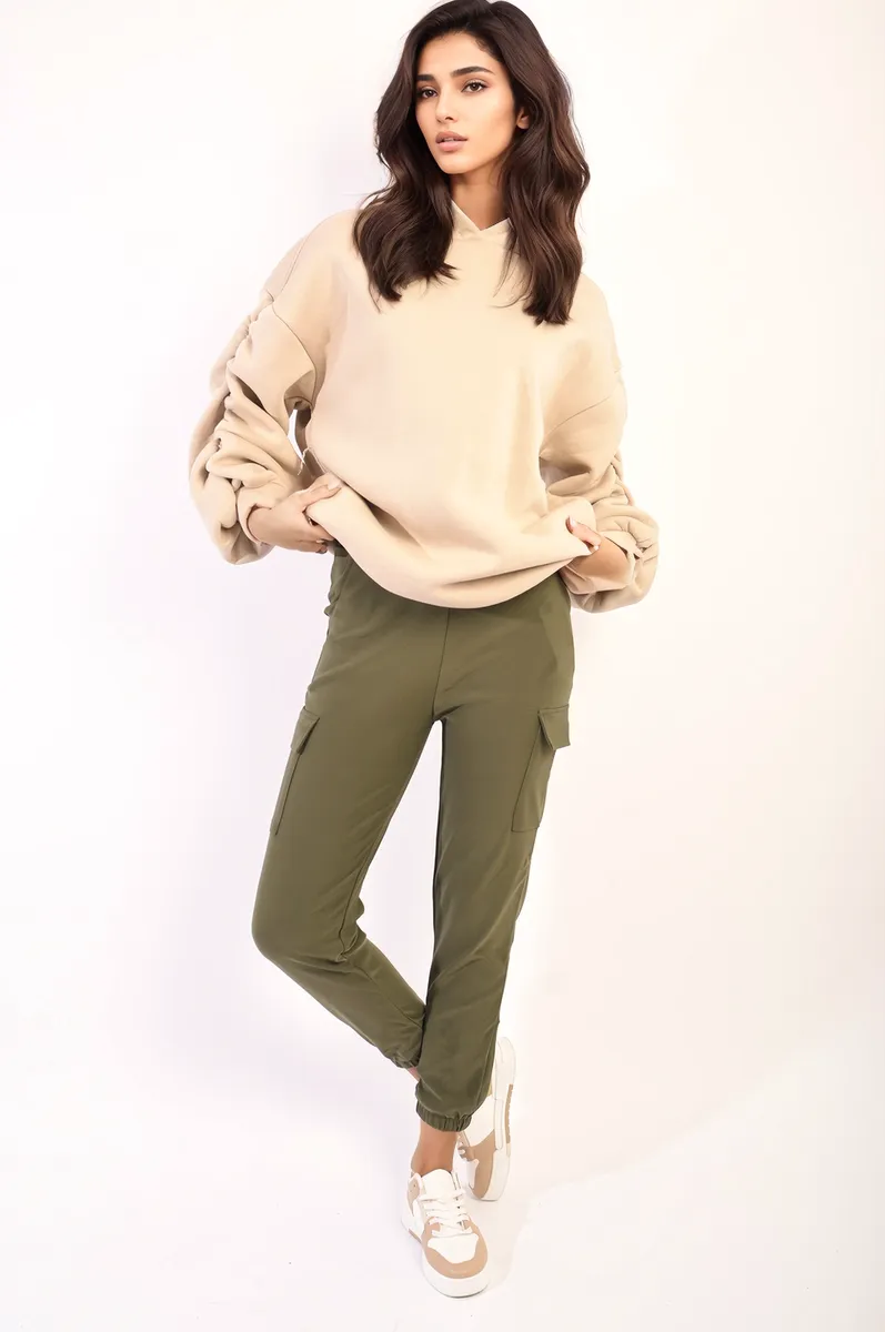Cargo Pocket Trouser With Drawstring