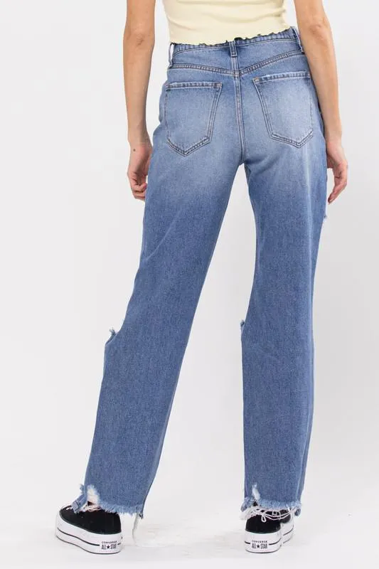 CELLO Super Distress Dad Jeans