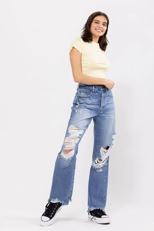 CELLO Super Distress Dad Jeans