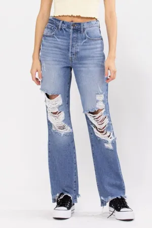 CELLO Super Distress Dad Jeans