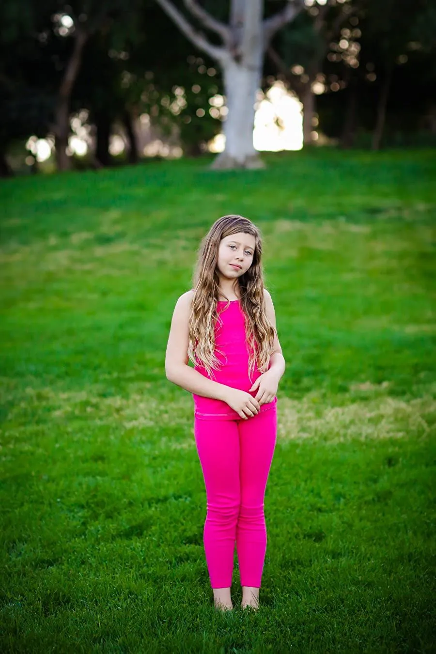 City Threads Girls' Leggings in 100% Cotton for School Uniform or Play - Made in USA!