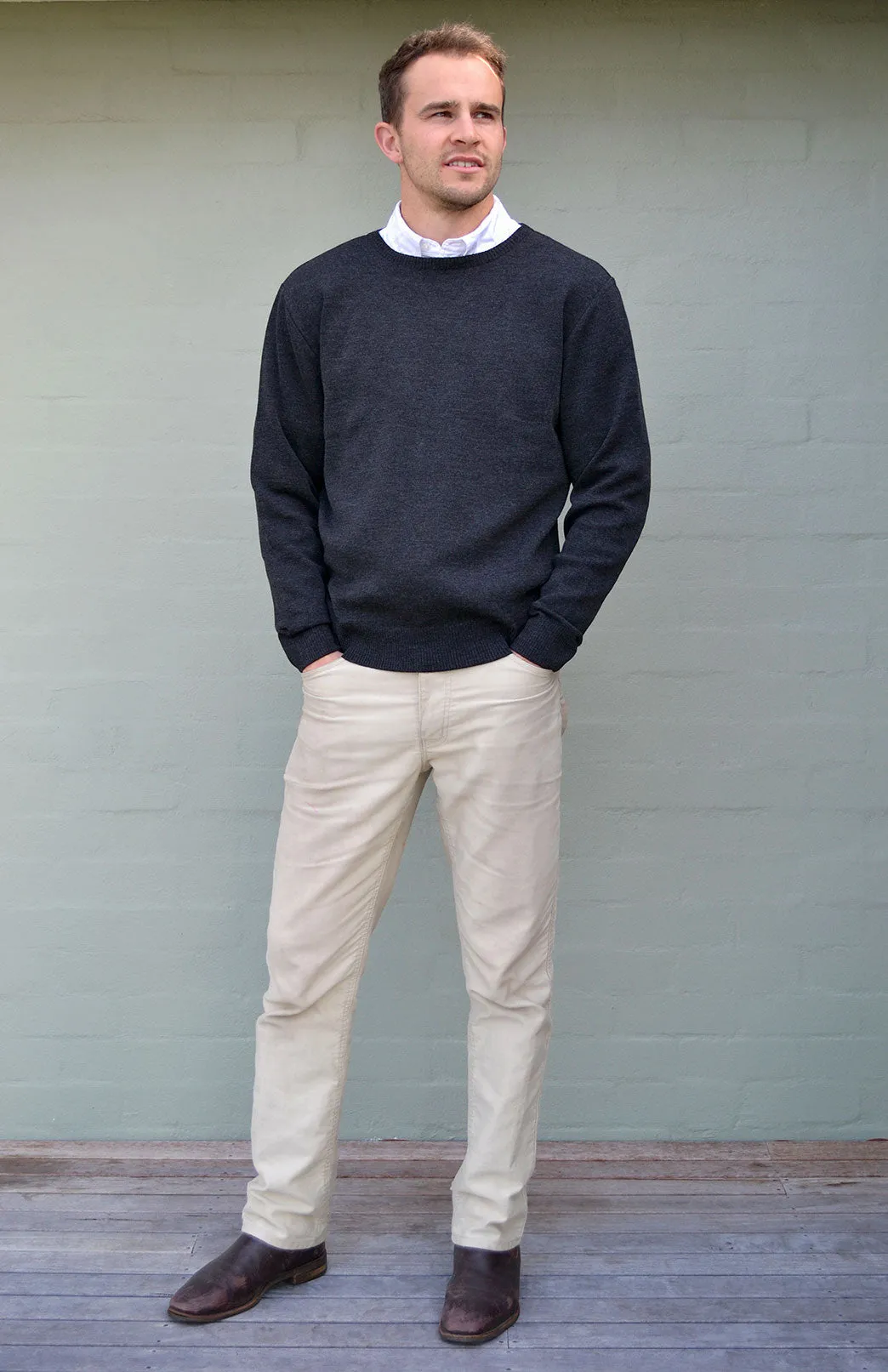 Classic Merino Wool Round Neck Jumper