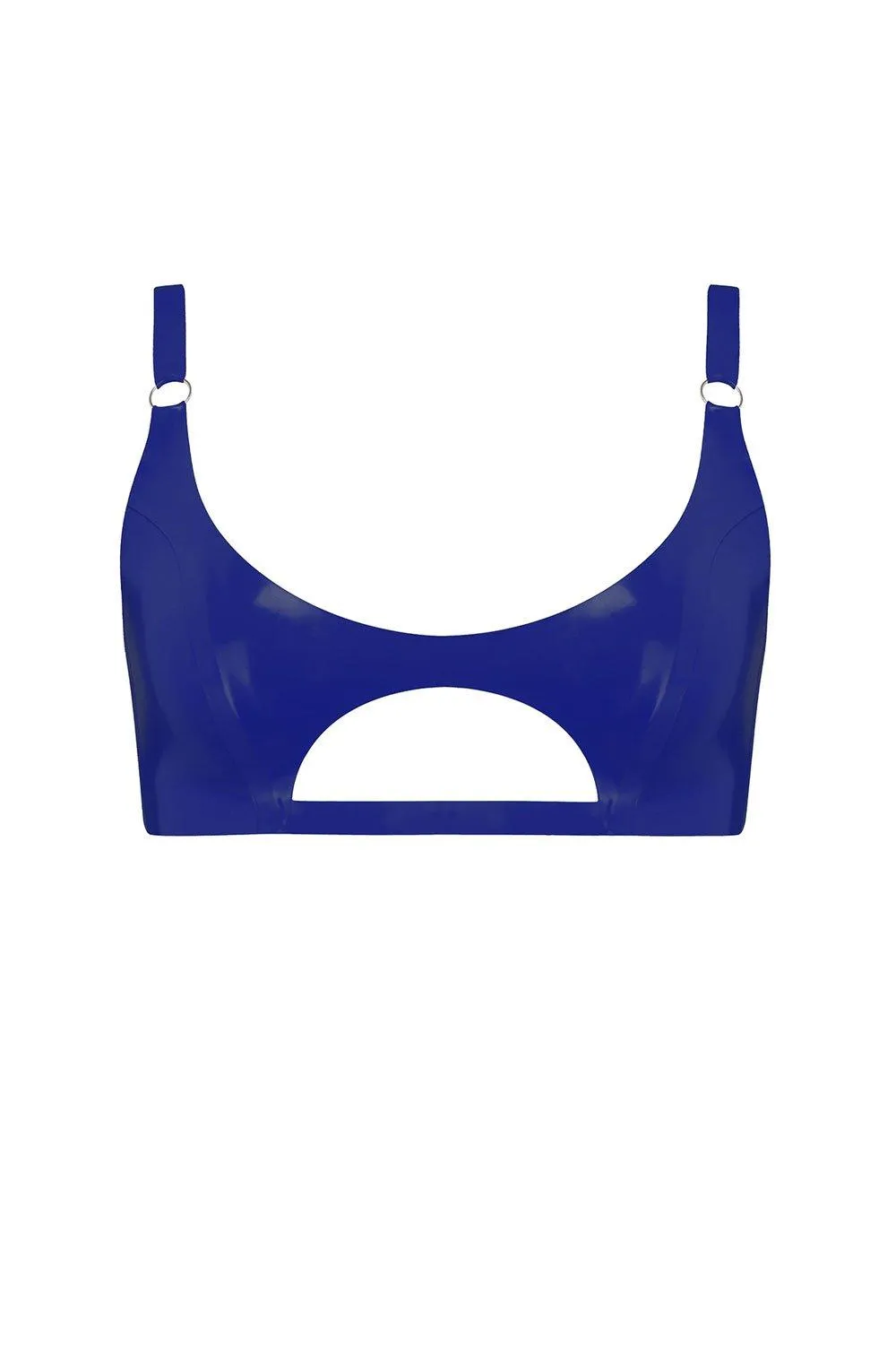 Cut Out Latex Bralette