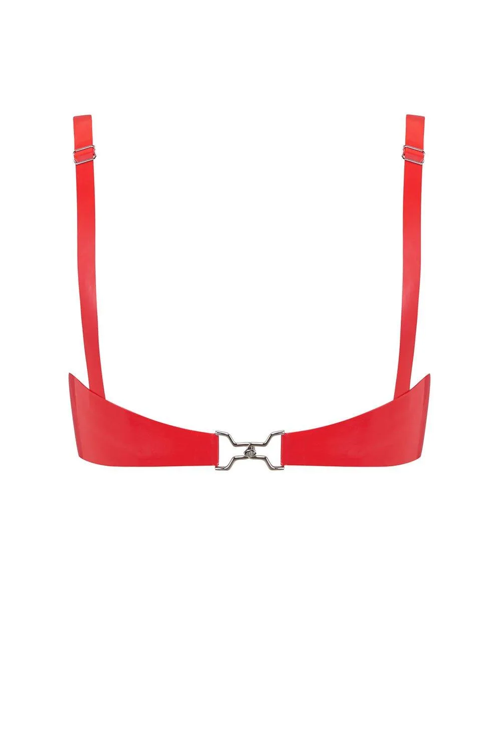 Cut Out Latex Bralette