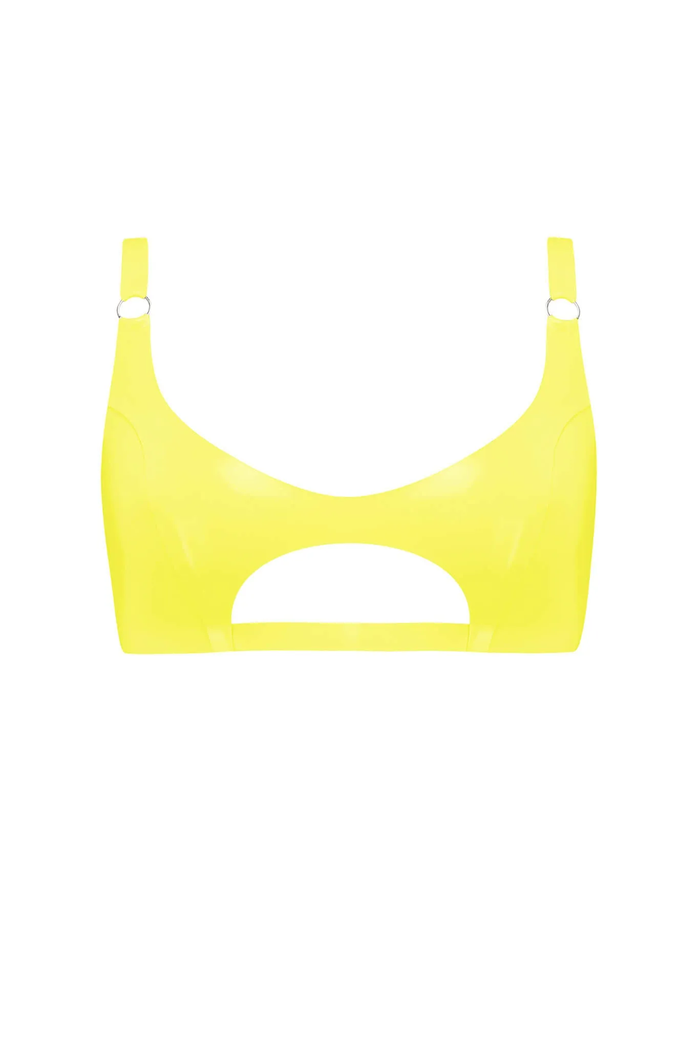 Cut Out Latex Bralette