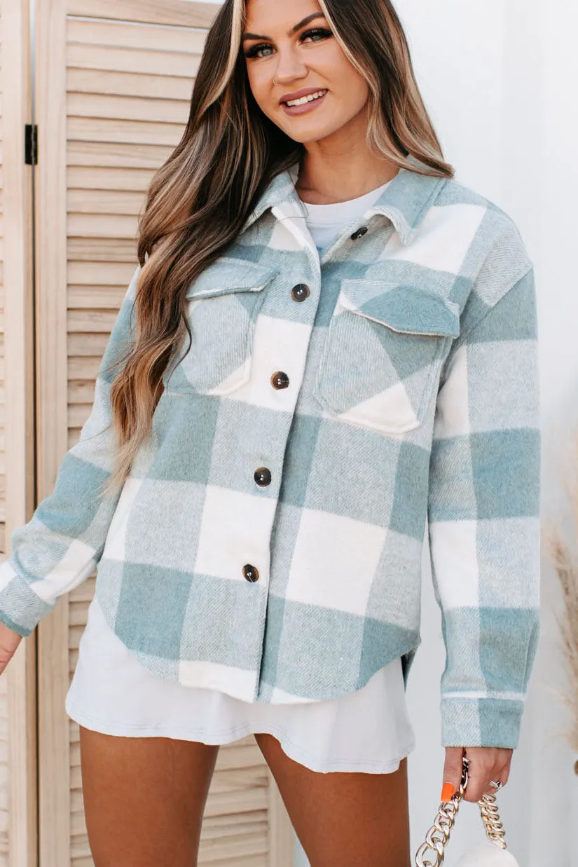 Dane Plaid Shacket (Green)