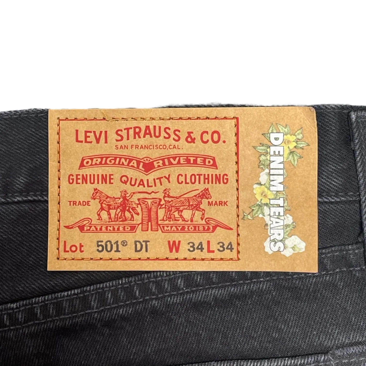 Denim Tears x Offset 501 Jeans Black