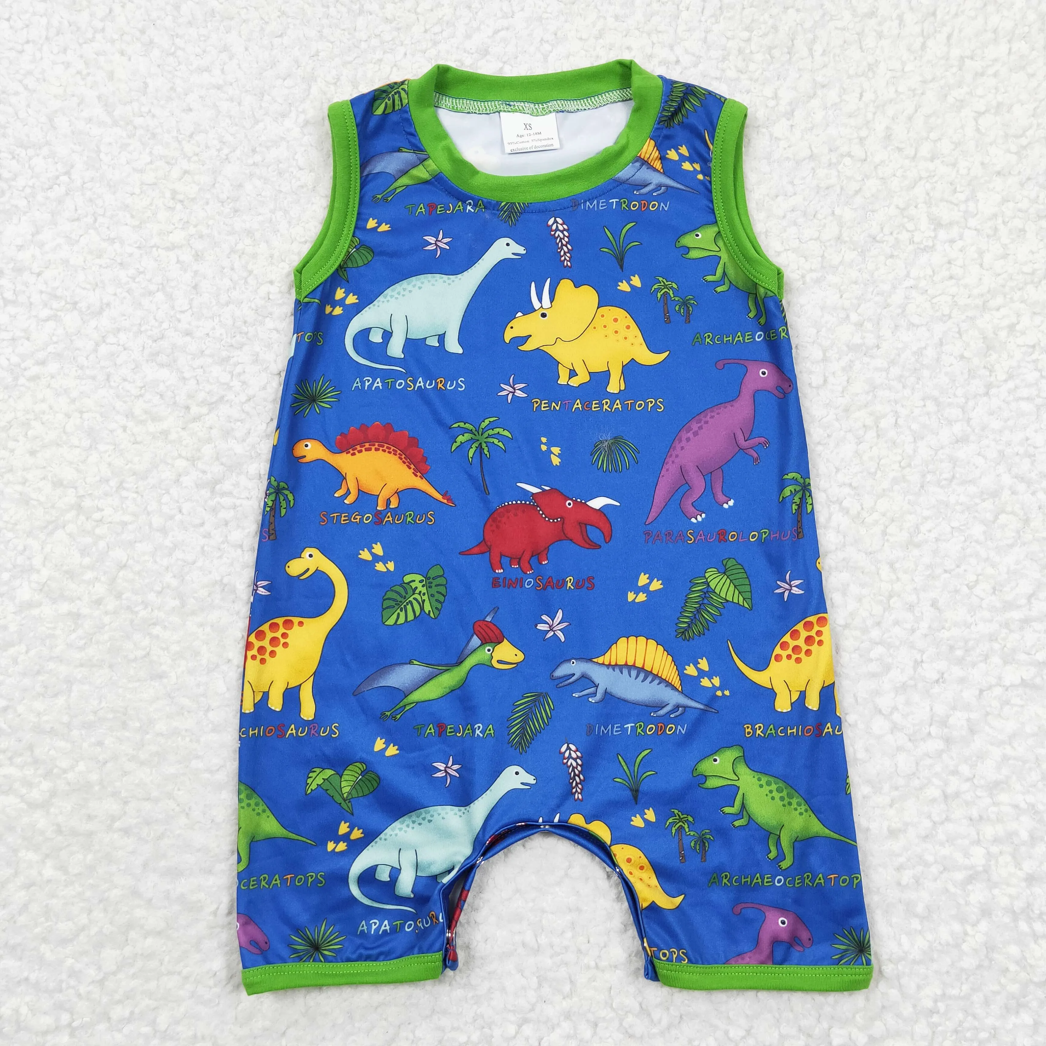 dinosaur printed baby boys romper SR0342