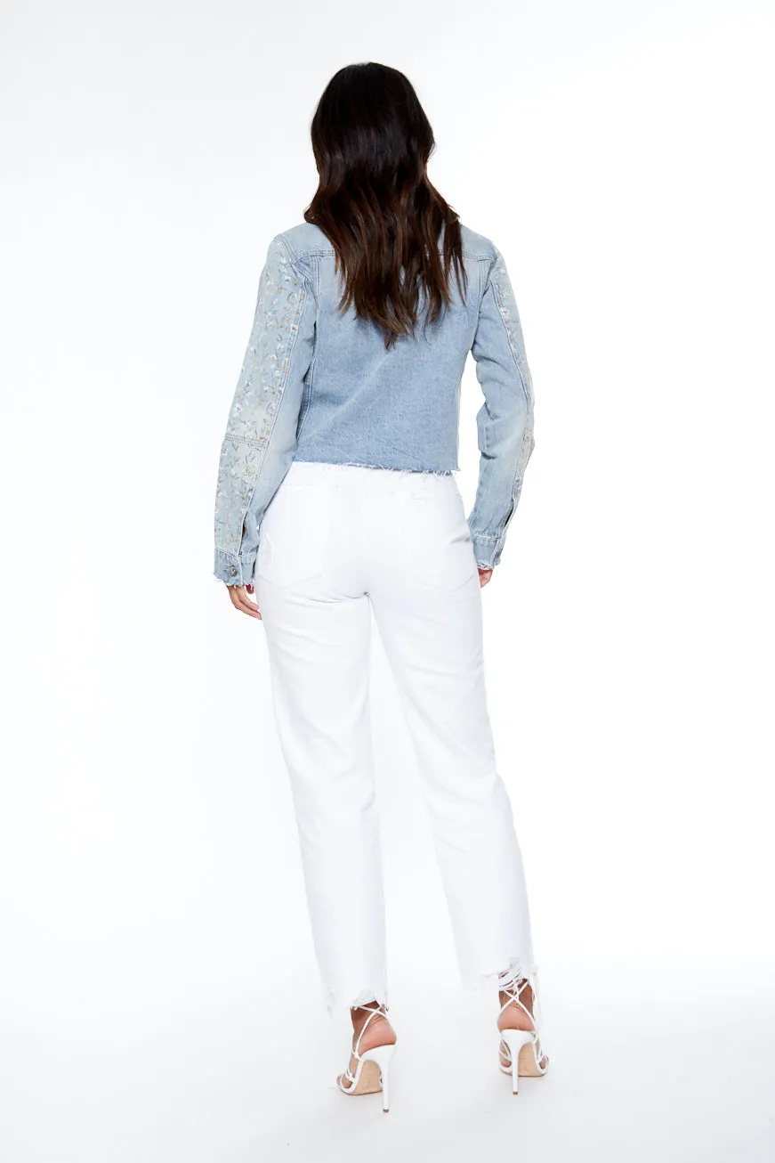 Ditsy Cutt Off Jacket
