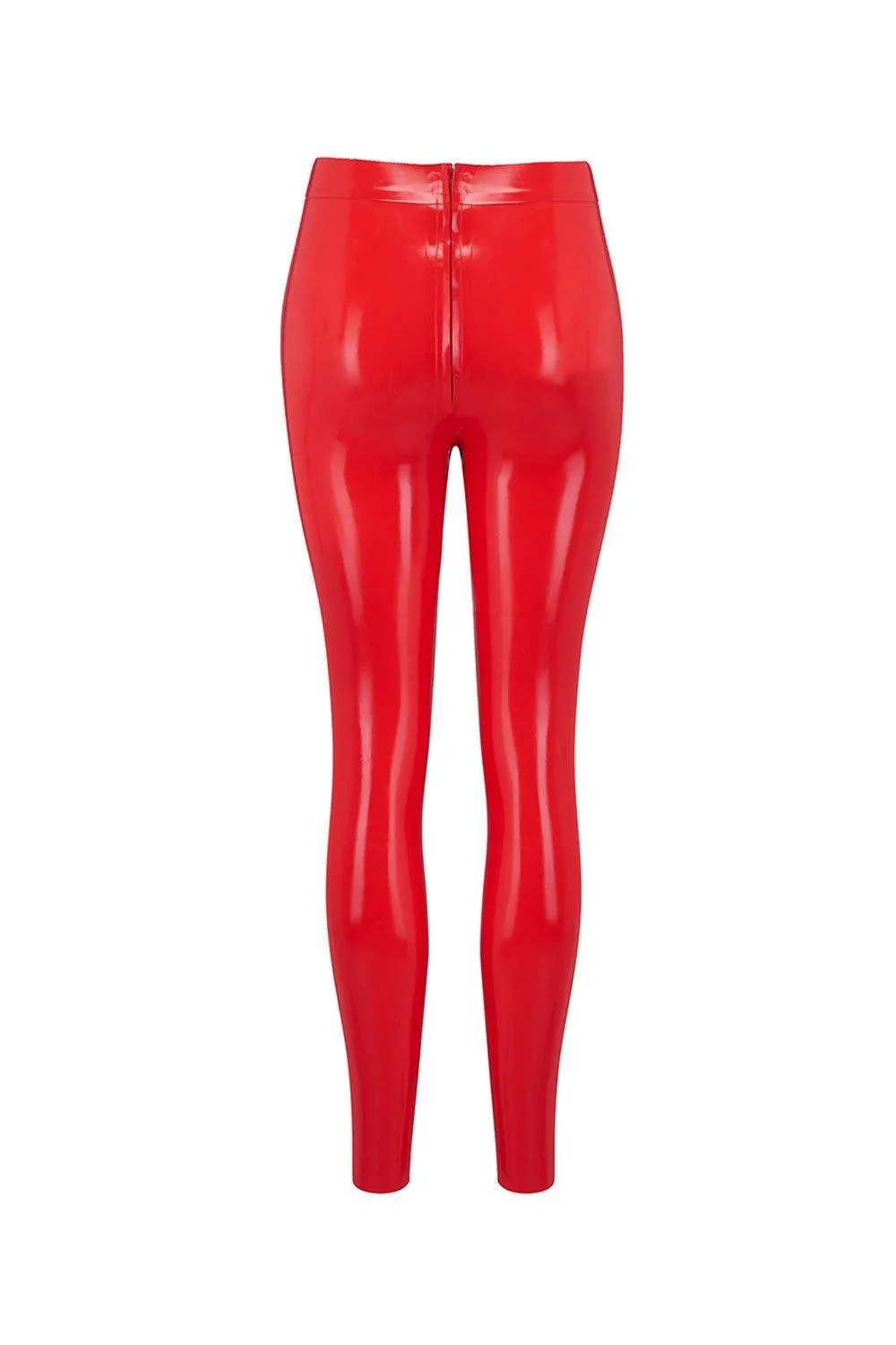 Elissa Poppy Latex Leggings