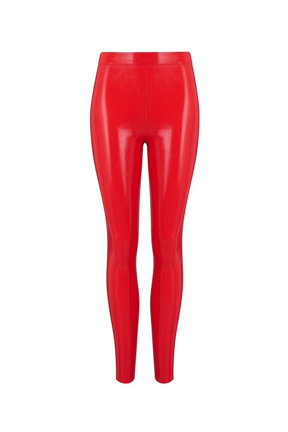 Elissa Poppy Latex Leggings