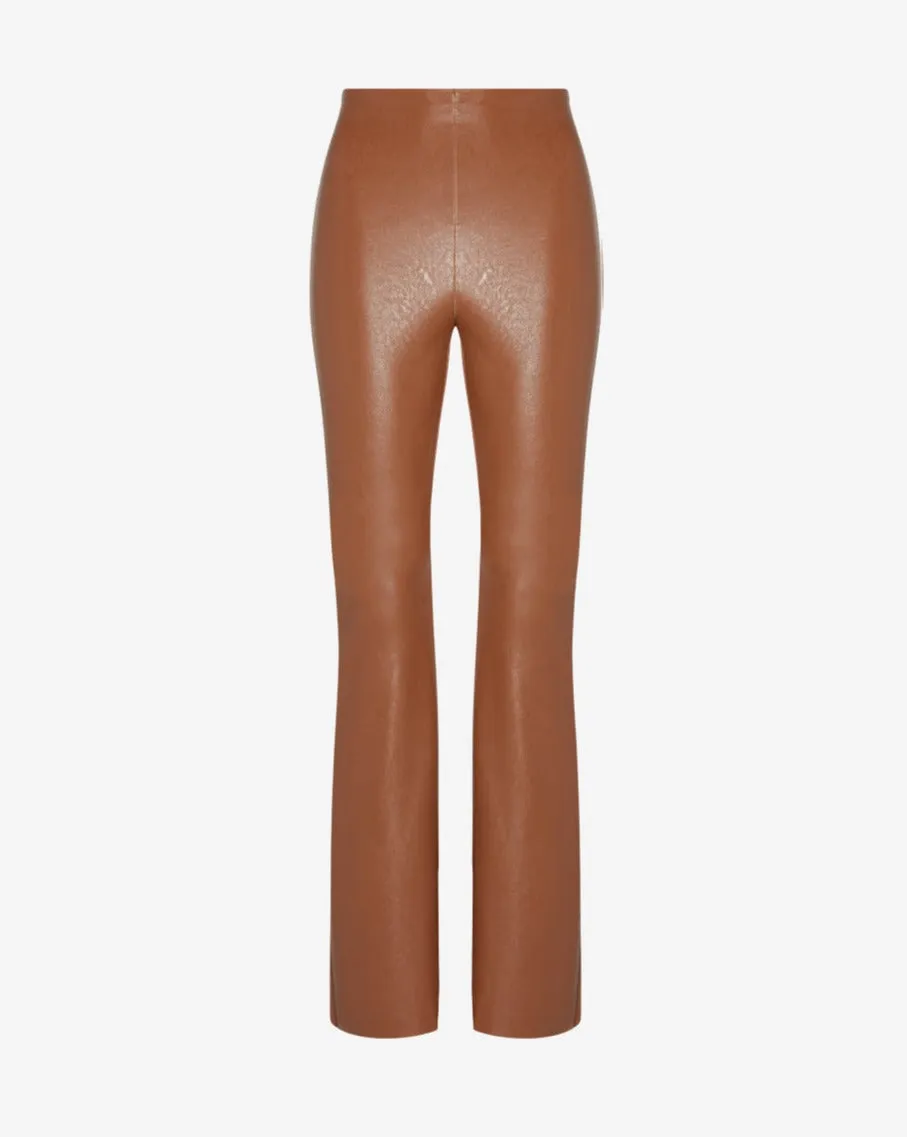 Faux Leather Flare Leggings