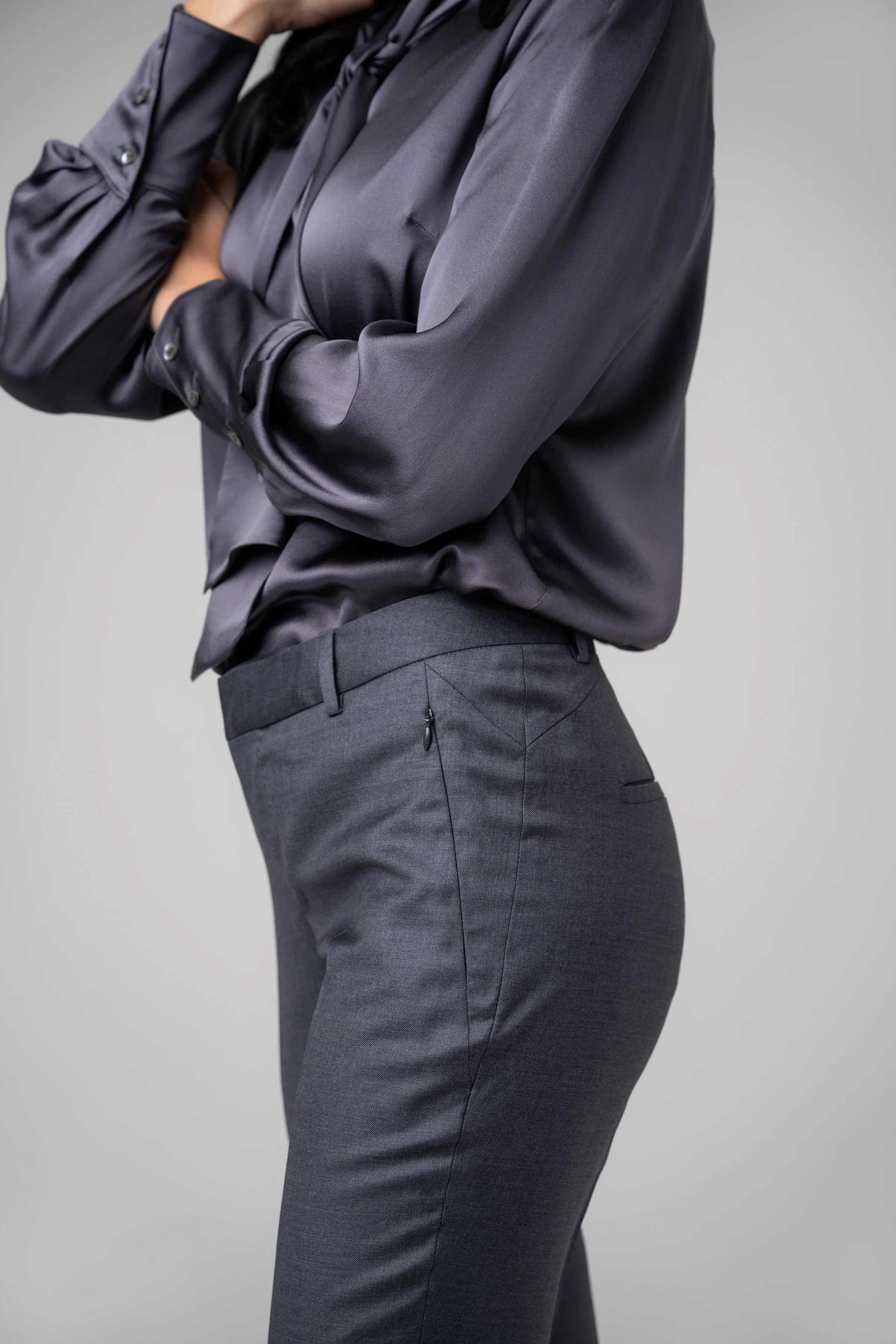 Flare Trouser - Charcoal